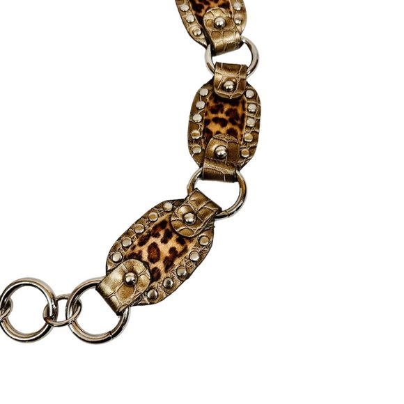 Kathy Van Zeeland Faux Leather Animal Print Adjustable Belt - 30" to 42" - Picture 5 of 8